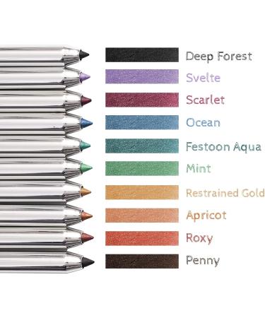 YES.EYE DO Gel Eyeliner Waterproof Smudgeproof Retractable Eyeliner Gel with built-in sharpener Colored Glitter Eyeliner Highly Pigmented and Creamy (Festoon Aqua) - Buy Online on GoSupps.com