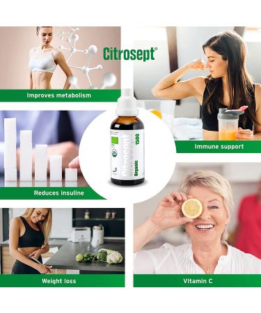 GSE Grapefruit Seed Extract Liquid | 100% Organic USA-Made GSE (2 oz) | Natural Antibiotics & Bioflavonoids for Immune Support | GSE Drops 50ml - Buy Online on GoSupps.com