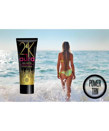 Power Tan 24K Aura Bronzing Sunbed Tanning Lotion Accelerator 250ml - Buy Online on GoSupps.com