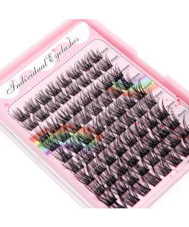Bodermincer Large Capacity D Curl Eyelash Extensions 10-12-16mm Mix - Natural Style Individual Mink Strip Lashes for Home DIY - Buy Online on GoSupps.com