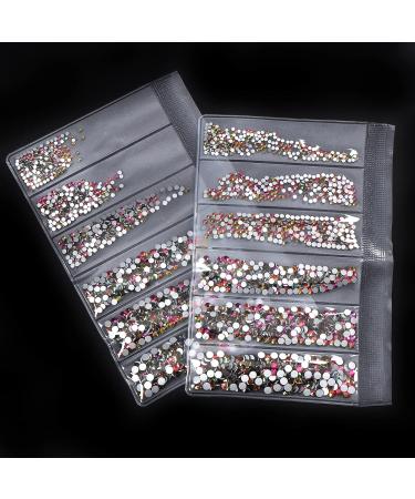 Jollin 3456 Flat Back Rhinestones Glass Pendants Gems for Nail Art 6 Sizes SS4 SS12 Fire - Buy Online on GoSupps.com