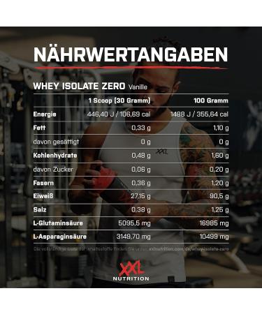 Buy XXL Nutrition Whey Isolate Zero - 90% Lactose-Free & Sugar-Free Protein Powder - 1000g Chocolate - International Shipping Available - Buy Online on GoSupps.com