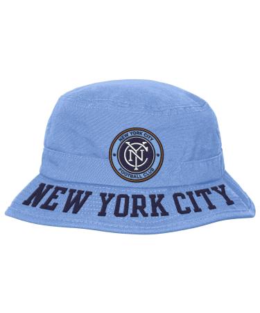 MLS R S47EB Boys Bucket Hat NYCFC One Size Bahia Blue