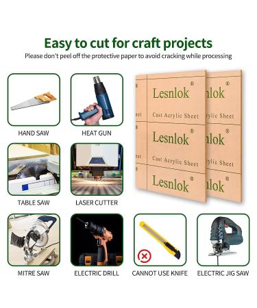 2 Pieces 12 x 18 Cast Acrylic Sheet Plexiglass Sheets 1/8 inch Thick (3mm) Clear Acrylic Sheet Clear Plastic Sheet for Sign Craft Photo DIY Display Projects 12 x18 x 3mm 2 - Buy Online on GoSupps.com