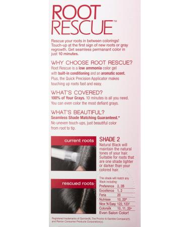 L'Or al Paris Root Rescue Hair Color - 2 Natural Black | International Shipping Available - Buy Online on GoSupps.com