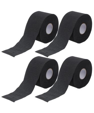 PACKOVE Bande de Cou Jetable Noire 100 Pi ces Papier de Protection du Cou Souple et L ger pour Salon de Coiffure Outil Professionnel de Coiffure et Barbier Usage Unique pour Coupe et