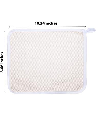 Paradiso 5pk Soft-Weave White Wash Cloths - Luxuriously Soft and Absorbent - Buy Online on GoSupps.com