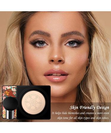 BB Cream Mushroom Shape CC Cream Air Cushion - Waterproof Cream Foundation Primer Makeup Base With Mushroom Brush For Skin Even Tone - Buy Online on GoSupps.com