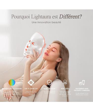 LightAura LED Face Mask by Project E Beauty | 7 Color LED Mask | Red and Blue Light Therapy | Anti-Aging and Anti-Blemishes | - Buy Online on GoSupps.com