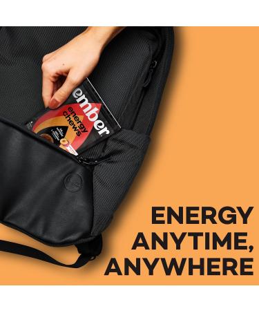 Ember Energy Chews with L Theanine - Sour Peach | 4ct - Energizing Snack for Focus & Relaxation | Buy Internationally - Buy Online on GoSupps.com