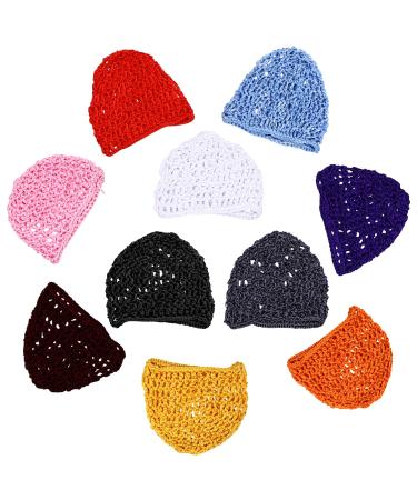 Lurrose Womens Hair Accessories 10pcs Mesh Crochet Hair Net  Knit Snood Hat Thick Short Crocheted Cap for Hair Care Night Sleeping Womens Headband - Buy Online on GoSupps.com