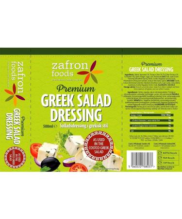 Greek Salad Dressing Multipack with 2 Pack of Zafron Foods Greek Salad Dressing 500ml | Suitable for Vegetarians - Buy Online on GoSupps.com