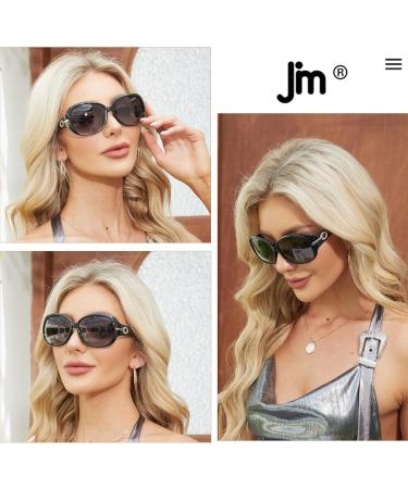 JM Classic Bifocal Reading Sunglasses for Women - Vintage Outdoor UV Protection Black 1.0x Reading Glasses - Buy Online on GoSupps.com