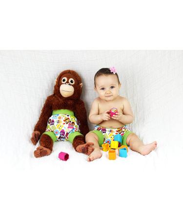 Petit Lulu Pull Up Cloth Nappy Wrap - Size L, Washable Diaper Cover - Happy Owls Design - Buy Online on GoSupps.com