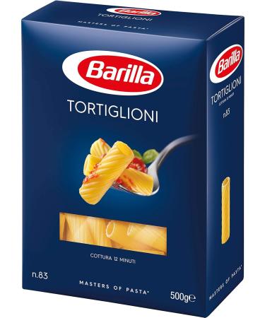 Barilla Pasta Classic Tortiglioni n.83 - High-Quality Durum Wheat Always Al Dente - 12 x 500g Pack - Buy Online on GoSupps.com