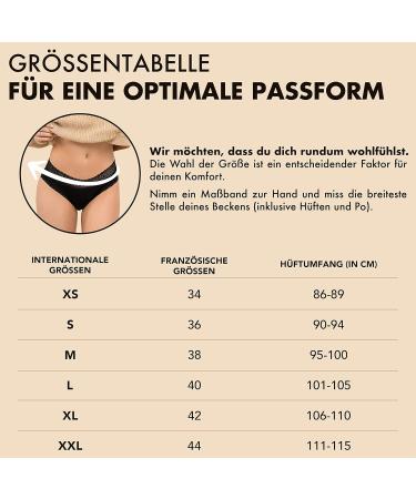 3th Periods Underwear Set | Organic Cotton Menstrual Underwear | Leak-Proof & Washable | Hygienic Black 3-Pack (L) - Zenaphyr - Buy Online on GoSupps.com