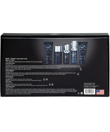 Beverly Hills Polo Club BHPC Cologne 5 Piece Gift Set for Men | Eau de Toillete Deodorant Shower Gel Body Wash Body Spray Fragrances (Sexy) - Buy Online on GoSupps.com