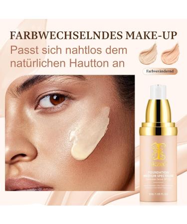 P-Beauty Lot de 3 s rums de protection solaire SPF 50 avec effet fond de teint cr me solaire tonifiante pour le visage couvrance moyenne hydratant et anti- ge avec protection UVA UVB maquillage - Buy Online on GoSupps.com