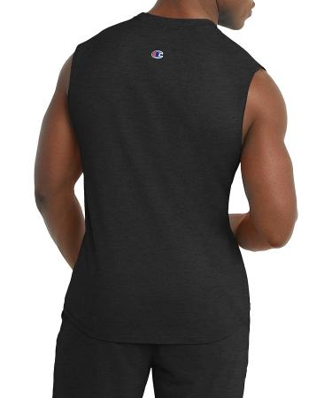 Champion Men's Muscle Tee - Cotton Jersey Tee, XX-Large, Black (Reg/Big & Tall) - Buy Online on GoSupps.com