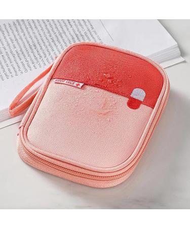 Ellsang Family Medicine Bag - Portable Mini First Aid Kit for Outdoor Travel - Small Pink - Buy Online on GoSupps.com
