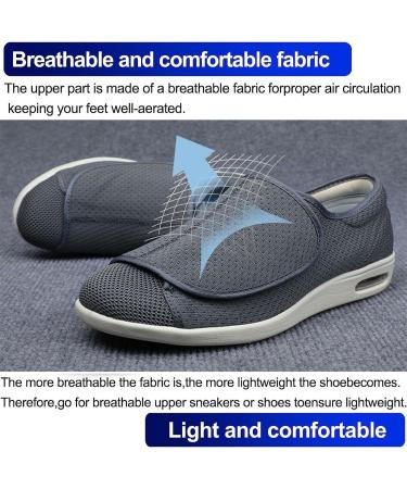Diabetic Shoes for Men with Swollen Feet Orthopedic Shoes Diabetic Shoes for Women Extra Wide Fit Air Cushion Casual Slip-On Orthopedic Arch Support Knit Casual Elderly Safety Walking Shoes 9.5 UK A - Buy Online on GoSupps.com