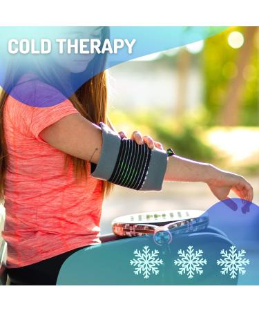 Cool Gel Pads for Elbows & Shoulders - Cold Warm Compress Set with Fixing Tape - Ideal for Fractures Tennis Elbow & Golfer's Elbow - Cooling Strap with Case & Velcro - Buy Online on GoSupps.com