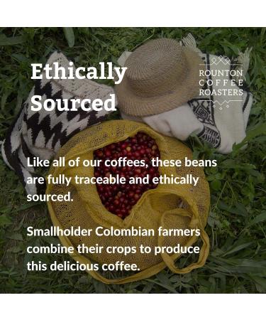 Rounton Coffee Roasters Colombian Rich Roast 1kg - Dark Roast Whole Beans | 100% Arabica | Crafted in Yorkshire | Speciality Coffee - Buy Online on GoSupps.com