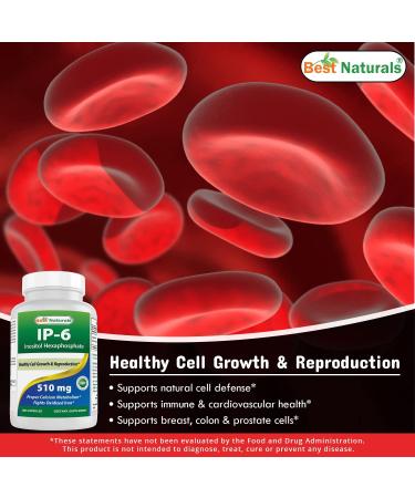 Best Naturals IP-6 510mg 180 Capsules - Boost Immune Health & Cellular Function - Buy Online on GoSupps.com