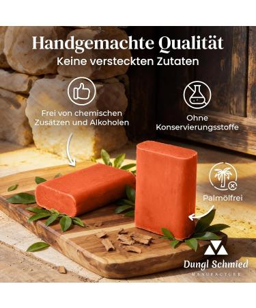  Dungl Schmied Dungl Schmied Solid Soap Sandalwood Soap Natural Soap No Palm Oil Care Soap for All Skin Types Gentle Exfoliating Soap Handma - Buy Online on GoSupps.com