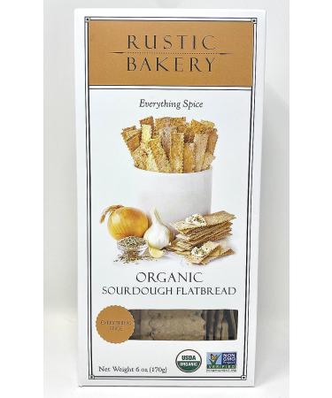 Rustic Bakery Organic Sourdough Flatbread Crackers Variety Bundle with Kokobunch Kit - 3 Pack, 6 oz (Rosemary & Olive Oil, Sweet Onion & Creme Fraiche, Everything Spice) - Buy Online on GoSupps.com