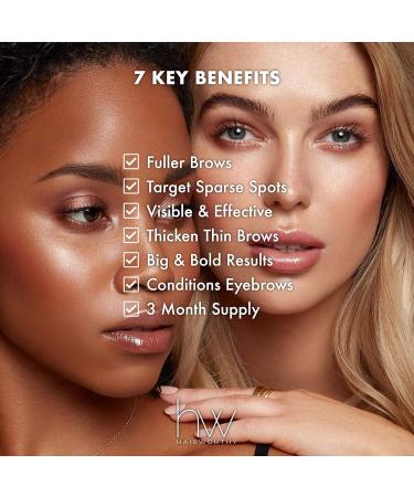 Hairworthy Browworthy Eyebrow Enhancing Serum - Achieve Thicker Fuller Defined Brows | Proven Formula for Natural Growth - Buy Online on GoSupps.com