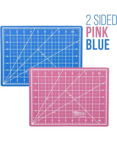 US Art Supply 9x12 Pink/Blue Self Healing Cutting Mat - Professional 5-Ply Double Sided Non-Slip Mat for Scrapbooking, Quilting, Sewing & Crafts - Buy Online on GoSupps.com