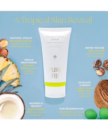 Pure Fiji Coconut Crush Scrub Coconut Lime Blossom (6oz/180ml) - Buy Online on GoSupps.com
