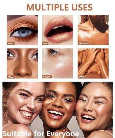 Shimmer Liquid Highlighter Beauty Wand - Waterproof Glowing Illuminator Makeup Stick for Face & Body - 01 Moonlight - Buy Online on GoSupps.com