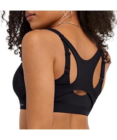 Champion Women's Mesh Racerback Sports Bra | Max Support, Moisture-Wicking, 38DD Black - Buy Online on GoSupps.com