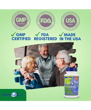 HemRid Ultra - Natural Hemorrhoid Pills for Rapid Relief (2 Week Dose) | Made in USA | Guaranteed Results or Your Money Back - Buy Online on GoSupps.com