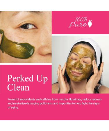 100% PURE Matcha Oat Face Scrub Facial for Glowy Radiant Skin Exfoliator & Pore Minimizer Natural Skincare for Women & Men Vegan - 3 oz - Buy Online on GoSupps.com