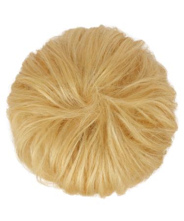BARSDAR 100% Real Hair Tie & Extensions - Curved Messy Updos 32g Light Blonde Hair Part for Women & Girls - Buy Online on GoSupps.com