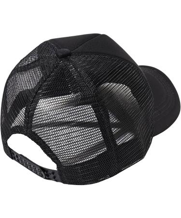 Lycycse Smile Face Trucker Hat - Retro Mesh Baseball Cap with Smile Patch - Neon High Crown Y2K Hat for Men and Women - Black - Buy Online on GoSupps.com
