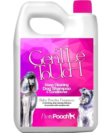 Pretty Pooch Gentle Touch Dog Shampoo & Conditioner - 2L Baby Powder Fragrance | Non-itchy Deep Cleaning for Dogs with Sensitive Skin - Buy Online on GoSupps.com