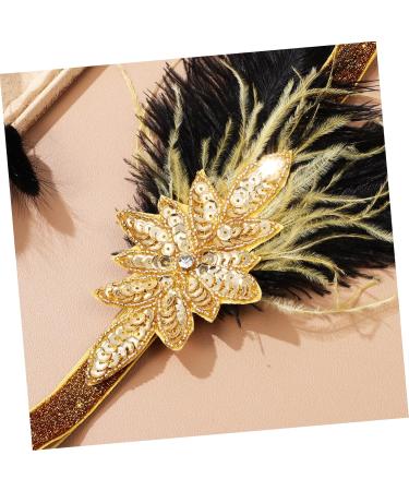 Bridal Hair Accessories Decor Headbands Hair Ties Hair Bands Plume Headband Women Costume Headwear Flapper Headpiece Headdress for Cosplay Sequins Bride Cloth The Photo - Buy Online on GoSupps.com