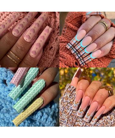 XXL No C Curve Straight Square Nail Tips - 500 Pcs Extra Long Fake Nail Tips Clear - Acrylic Nails for Women - Nail Salon Quality - Buy Online on GoSupps.com