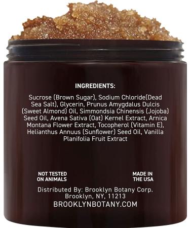 Brooklyn Botany Brown Sugar Body Scrub 10 oz - Moisturizing Exfoliating Scrub for Body, Face, Hands, Feet - Fights Acne Scars, Stretch Marks, Fine Lines & Wrinkles - Great Gifts for Women & Men - Buy Online on GoSupps.com