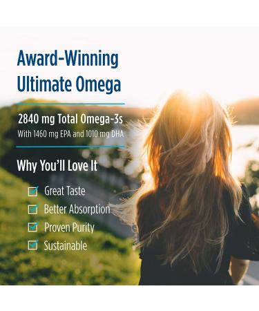 Nordic Naturals Ultimate Omega - 2840 mg Lemon Oil, 8 fl oz | High-Potency Omega-3s - Buy Online on GoSupps.com