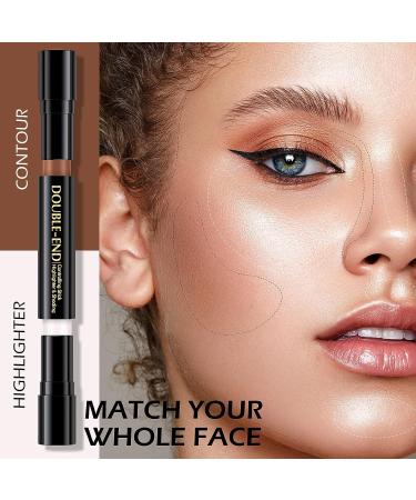 Ownest Beauty KYDA 2 Colors Highlighter Contour Stick - Shimmer Pearl Highlighter & Matte Contour Shade - Long-Lasting & Blendable Multi-Function Makeup Stick - Buy Online on GoSupps.com