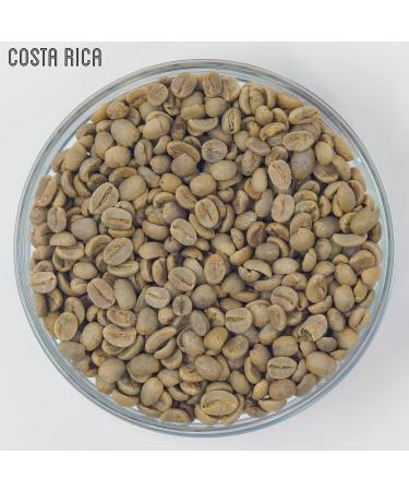 Costa Rica Green Coffee Beans 1kg - Unroasted Raw Beans for Home Roasting - Brown Bear Washed Process Arabica - Caramel Flavor - 1.00 kg Pack - Buy Online on GoSupps.com