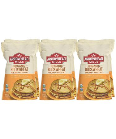 Arrowhead Mills Organic Buckwheat Pancake & Waffle Mix 26oz - Pack of 6 | Gluten-Free Breakfast Blend - Buy Online on GoSupps.com