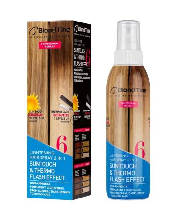 SUNTOUCH & THERMO FLASH EFFECT 2-in-1 Hair Lightening Spray for Natural Hair Dark Brown to Blonde