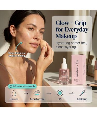 Bohemia Skin Kay's Glow Serum - Vitamin C Serum for Face (THD Ascorbate) - Hydrating Dark Spot & Post Blemish Mark Fader - Oxygen Infused for Radiant Dewy Skin - Non Sticky & Non Comedogenic - 1 Fl Oz - Buy Online on GoSupps.com