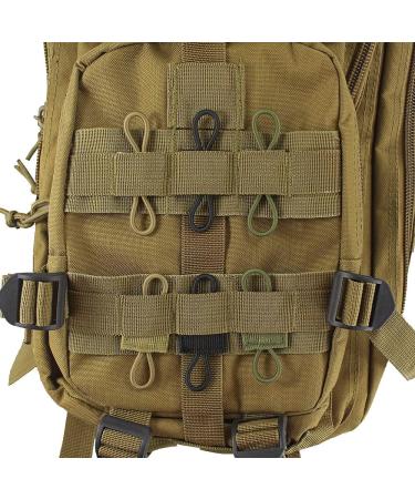 Depring Pack of 10 Tactical Gear Holder Clips for Molle Webbing - Black - Buy Online on GoSupps.com